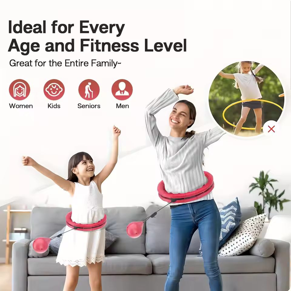 Adjustable Weighted Fitness Hoop