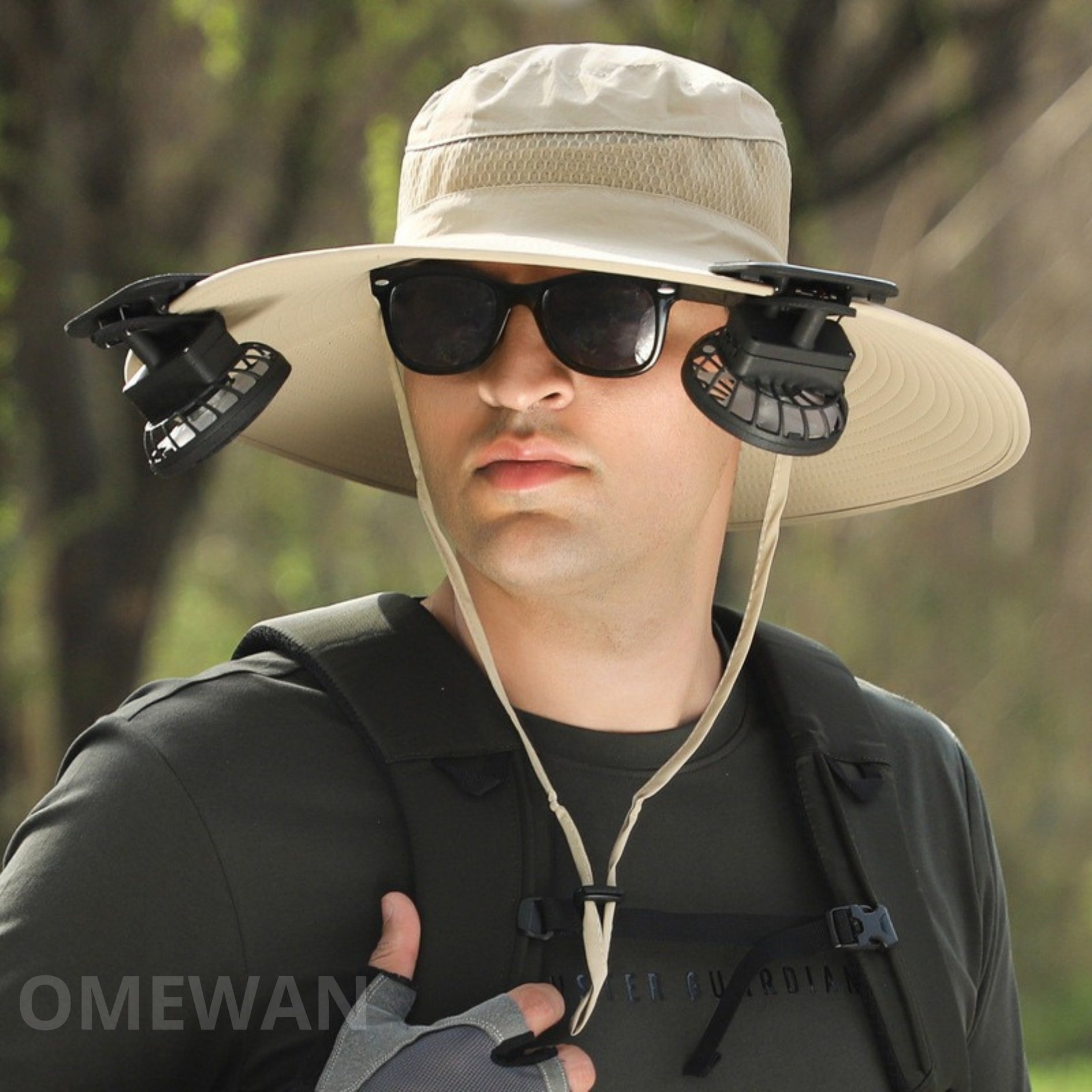 Wide Brim Solar Fan Hat