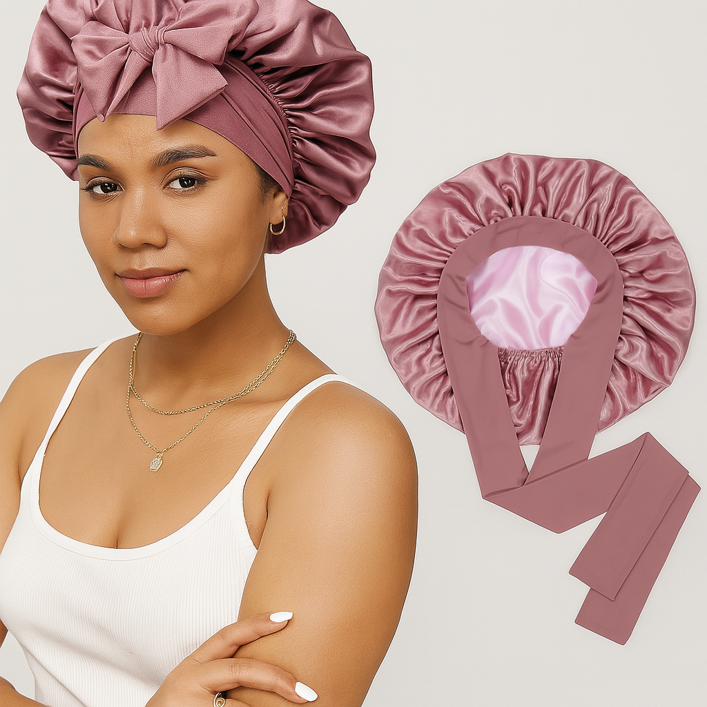 100% Pure Silk Hair Protection Bonnet