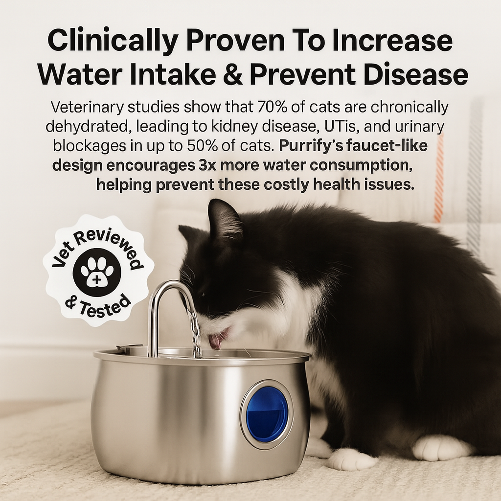 Stainless Steel Cat Water Fountain