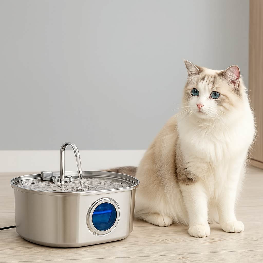 Stainless Steel Cat Water Fountain