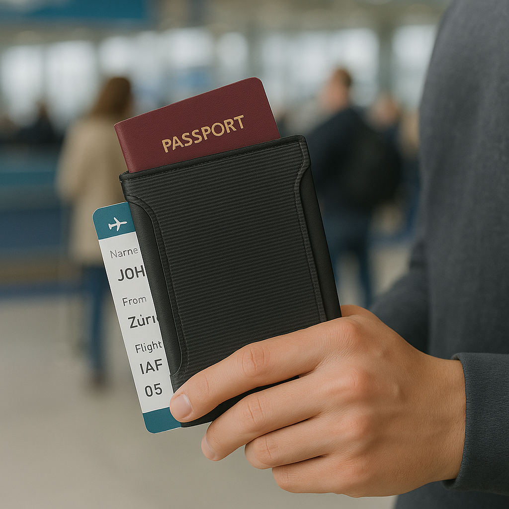 RFID Travel Wallet - Passport Holder & Travel Organizer