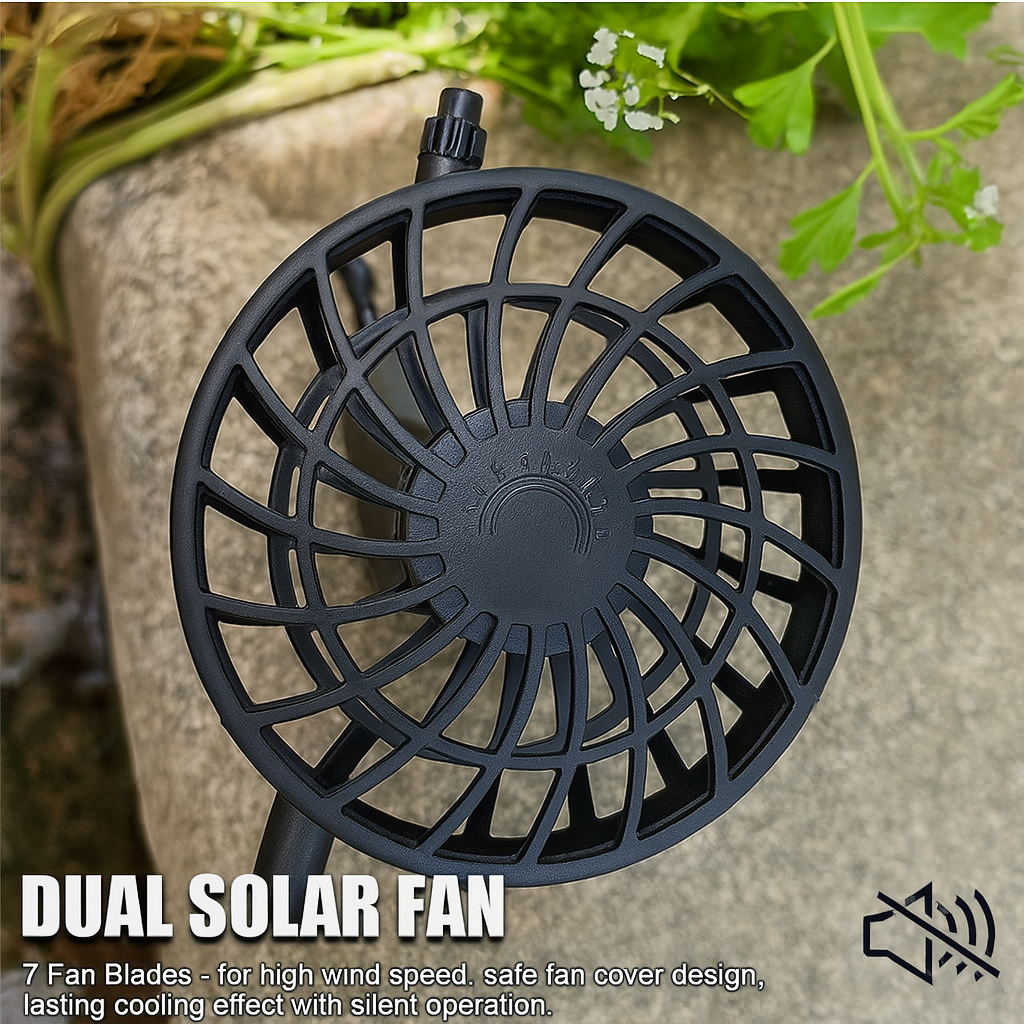 Wide Brim Solar Fan Hat