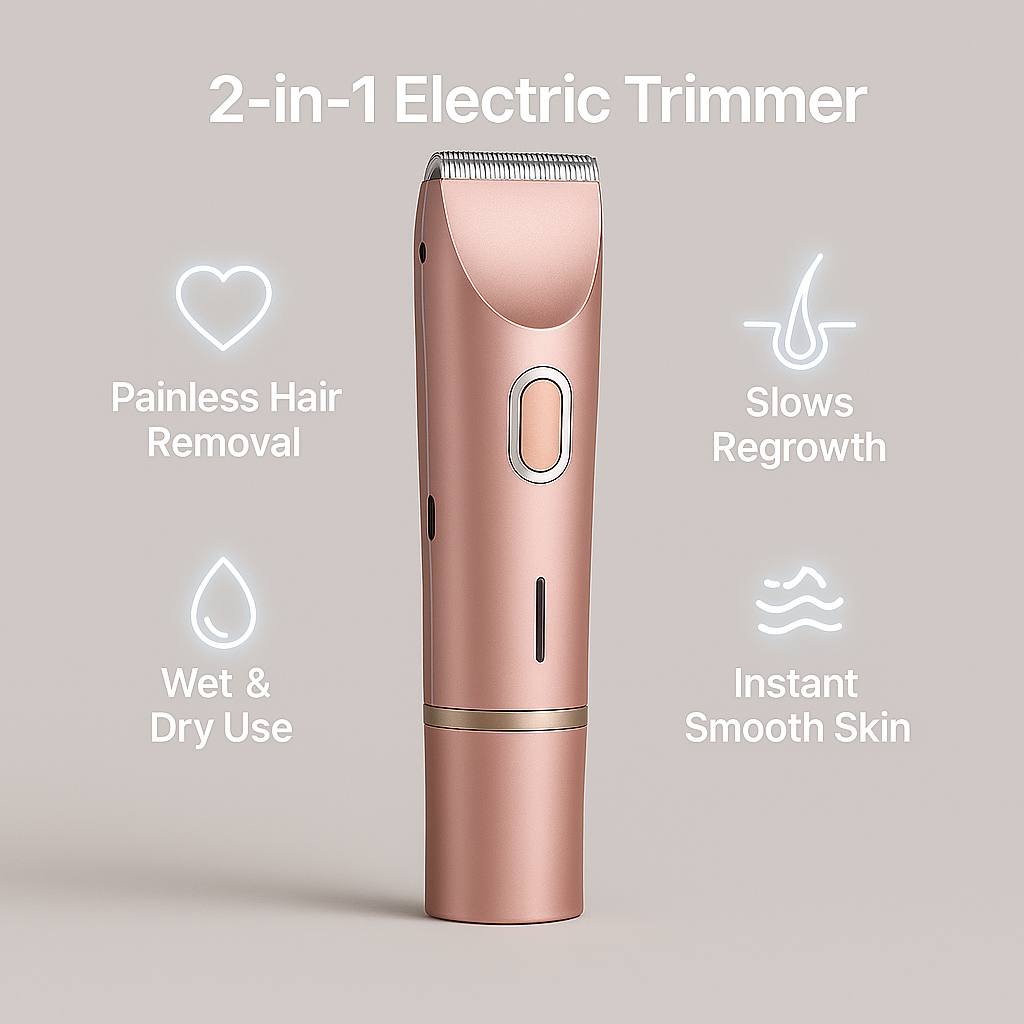 2-in-1 Electric Trimmer for Women