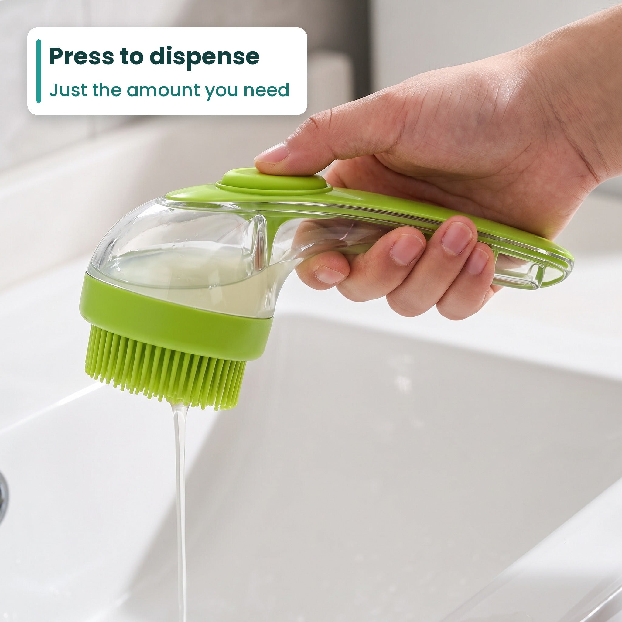SudsyPaw™ by Omewan Shampoo Dispensing Pet Bath Brush