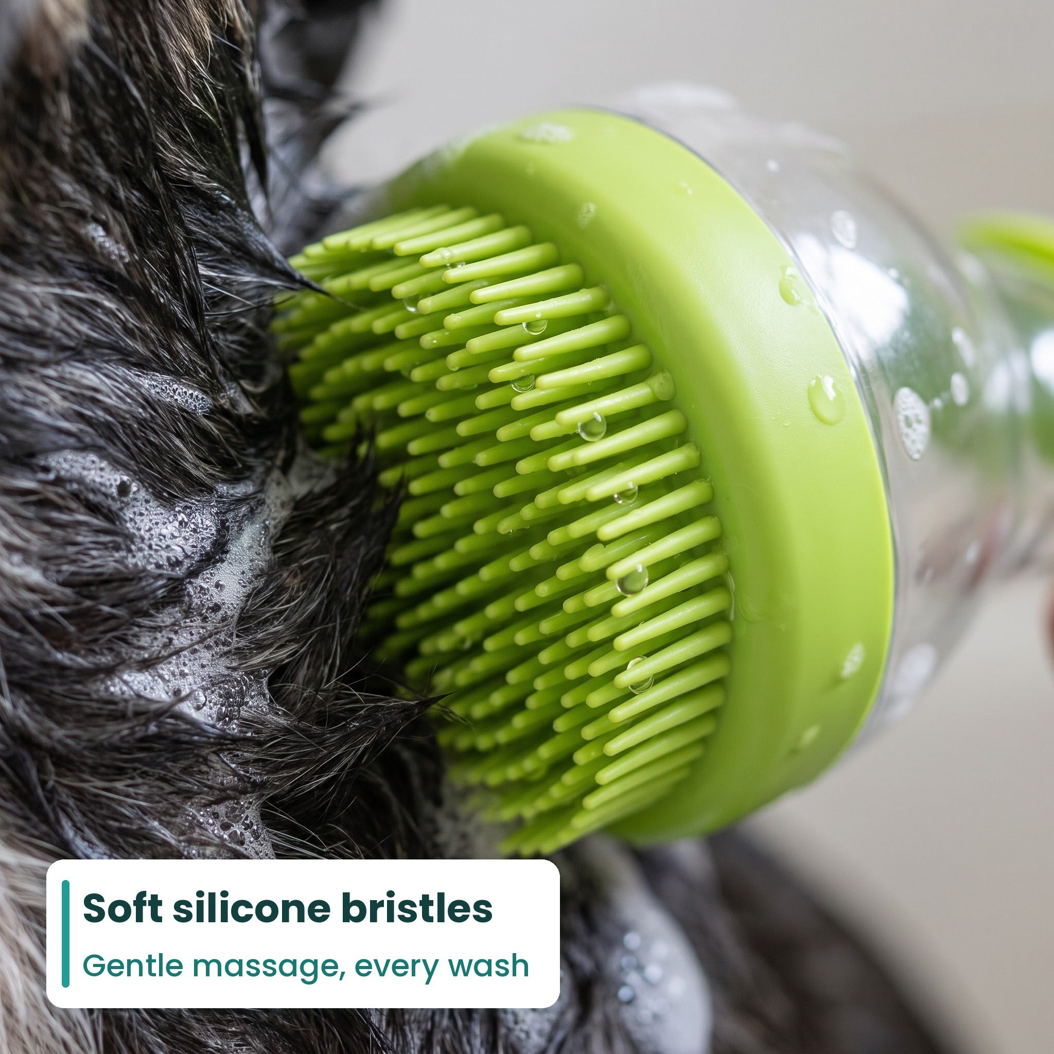 SudsyPaw™ by Omewan Shampoo Dispensing Pet Bath Brush