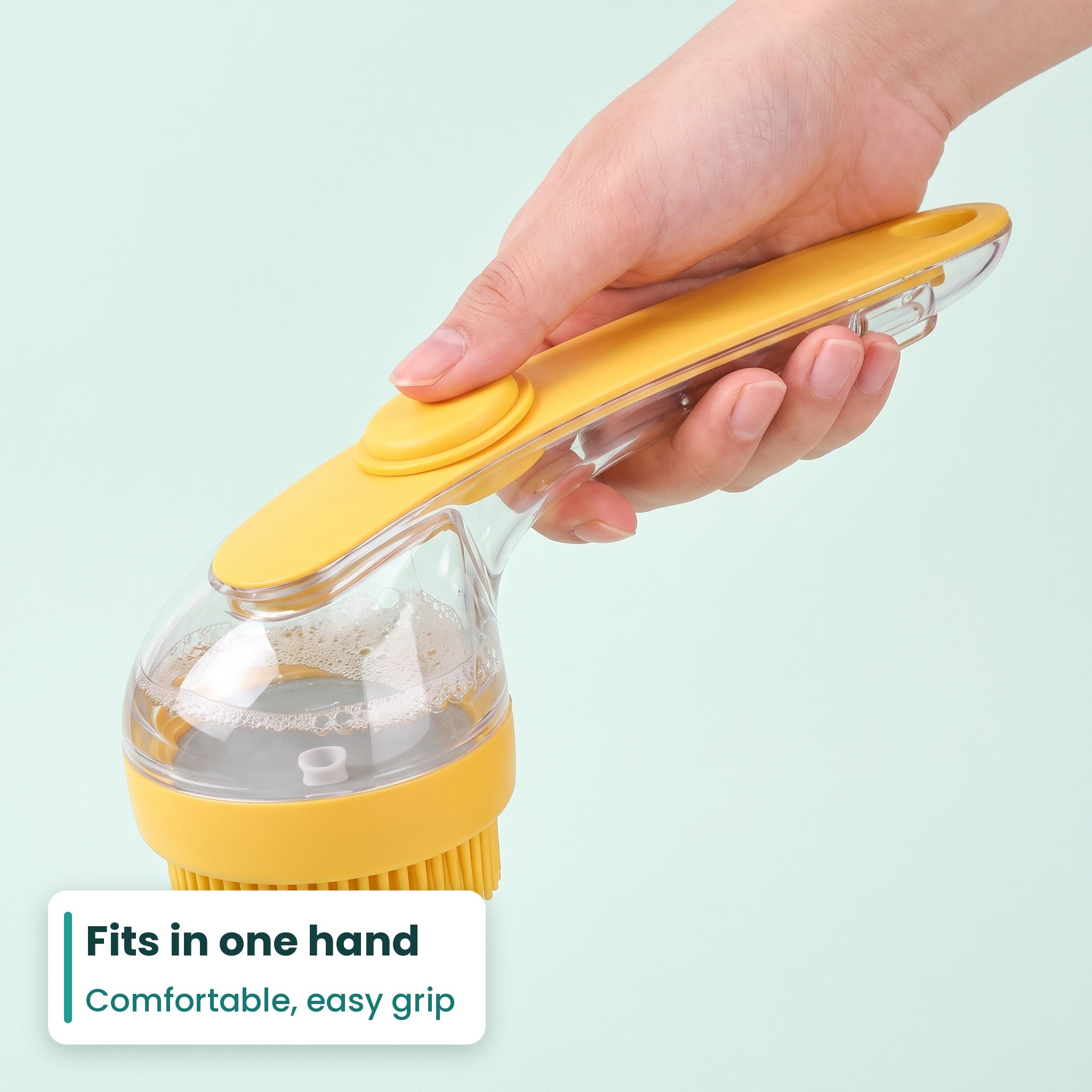 SudsyPaw™ by Omewan Shampoo Dispensing Pet Bath Brush
