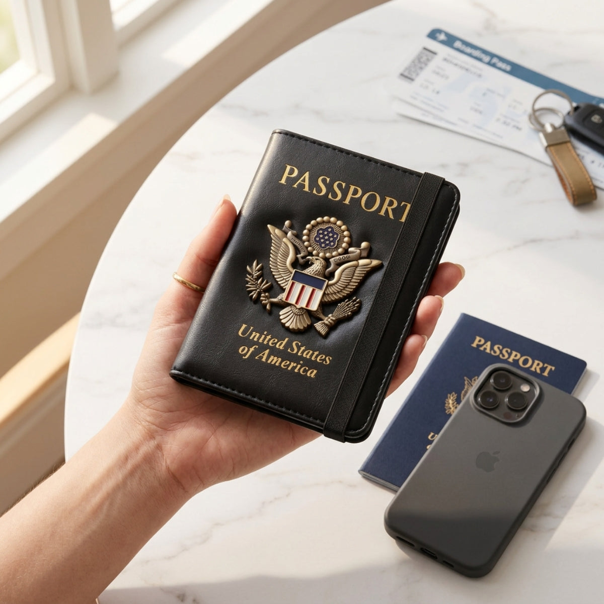 RFID Passport Cover — Premium Leather Travel Case