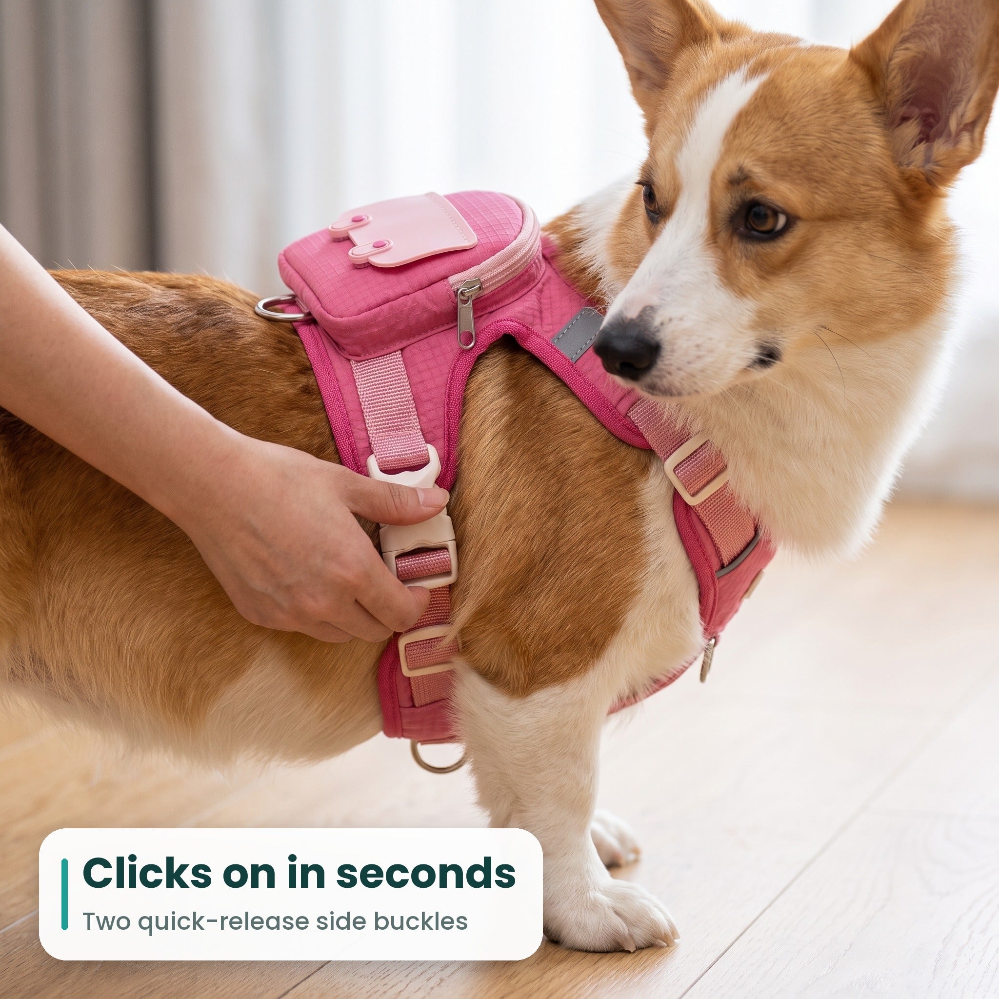PupPocket™ by Omewan + 3-in-1 Backpack Harness
